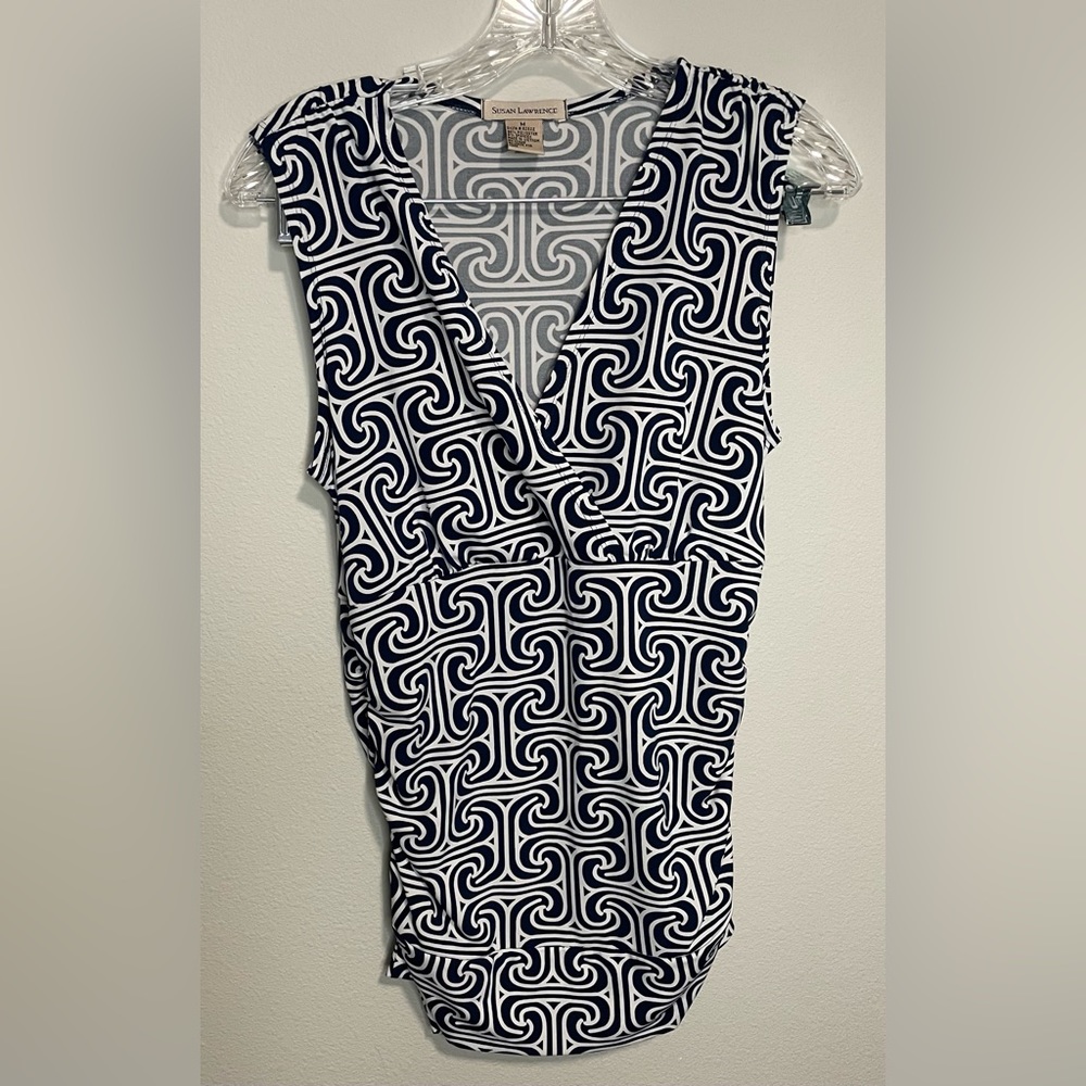 Susan Lawrence-abstract blouse